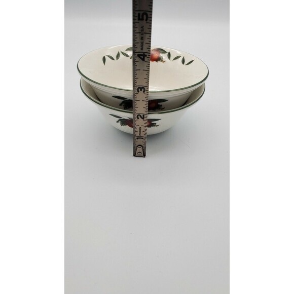 WSP Cades Creek Collection APPLE Set of 2 5 1/4" Fruit Dessert Bowls Stoneware - Picture 10 of 12